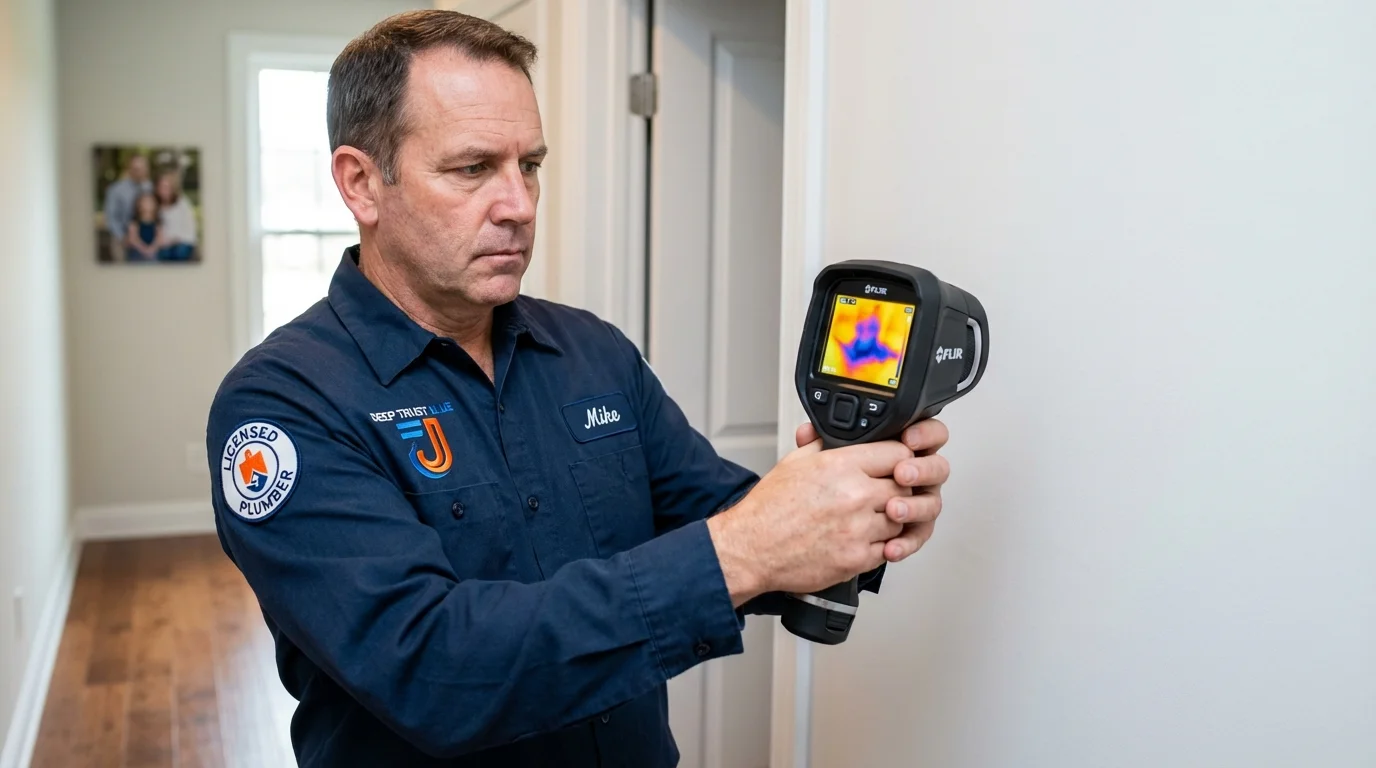 Thermal imaging leak detection by Johns Plumbing LLC in Pierson
